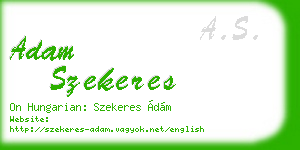 adam szekeres business card